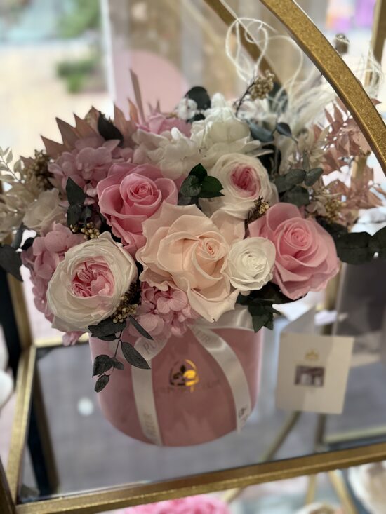 ⚜️Pink Forever Flower Mix in Pink Luxury box