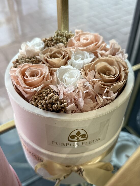 ⚜️Cappucino Flower Mix in Round Box